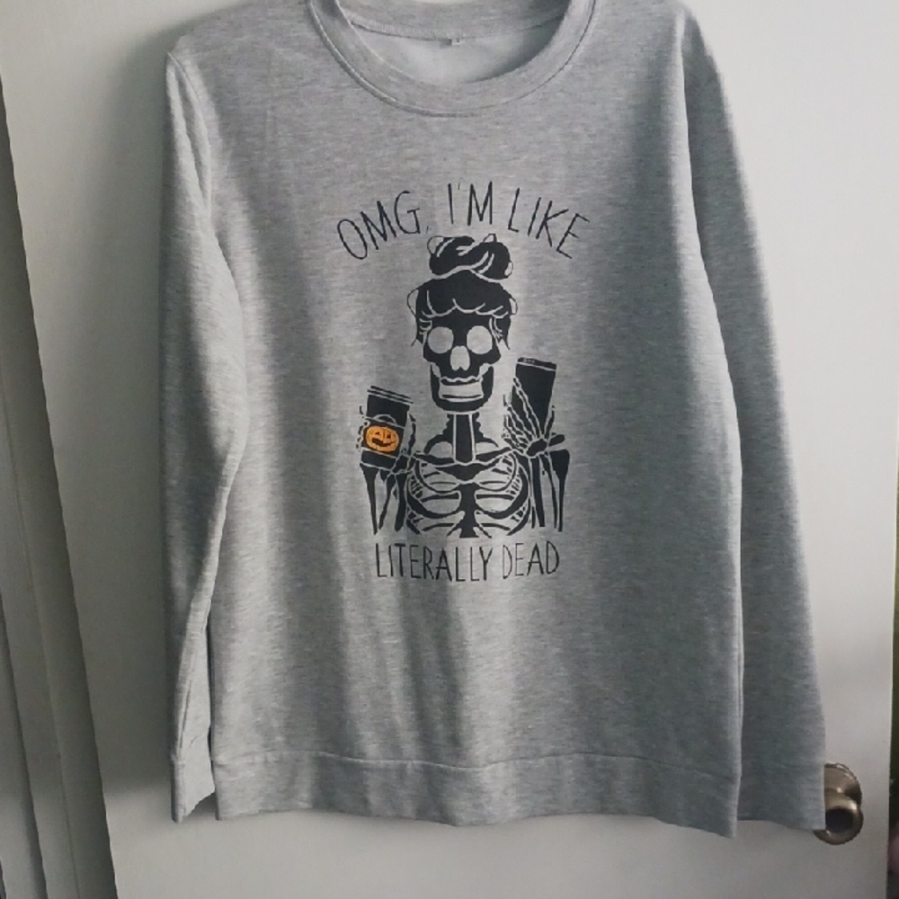 Halloween Season Grey Sweatshirt